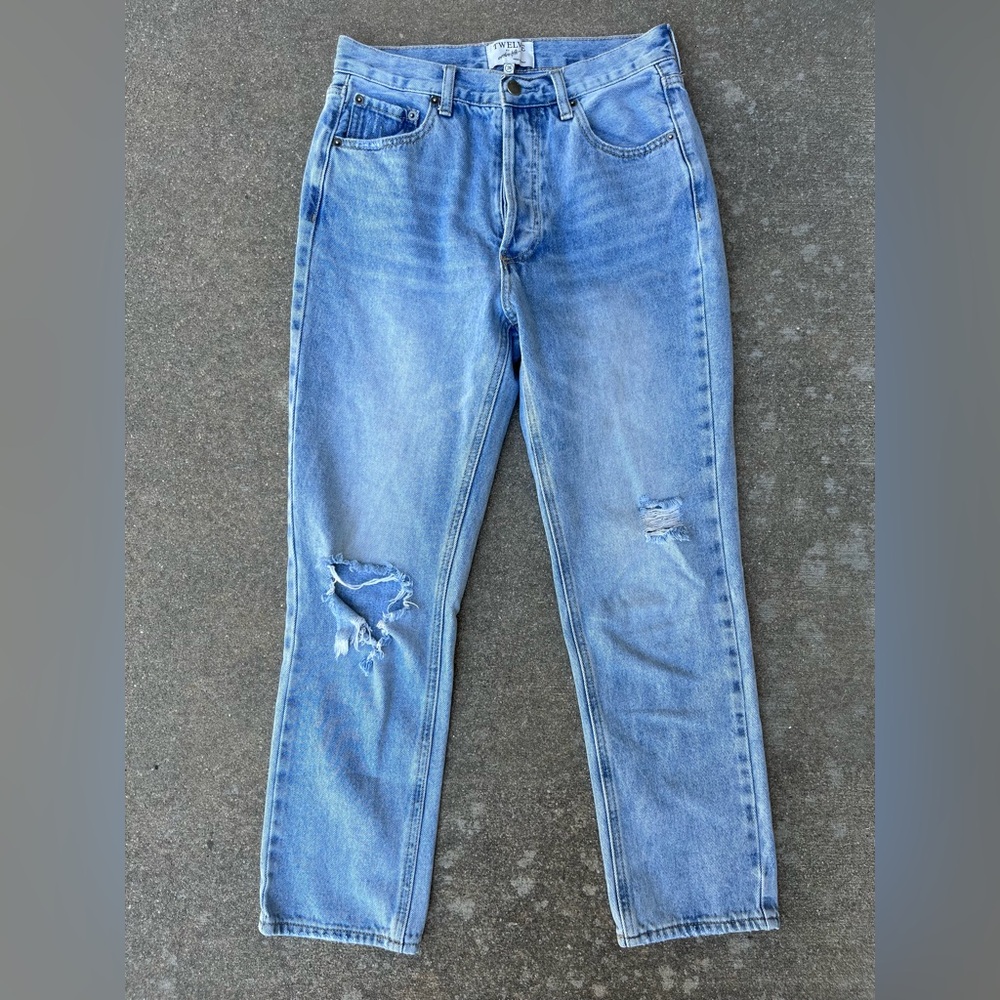 Twelve by Ontwelfth Distressed Light Wash Jeans